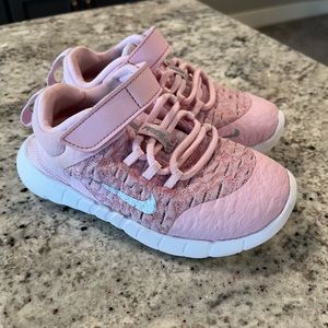 Nike Free RN Pink Foam Toddler Shoes - size 10